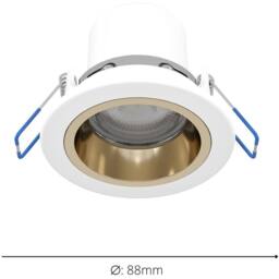 Loops 4 PACK Elegant White & Gold Indoor Ceiling Spotlight - Stylish Homes - thumbnail 4
