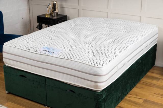 UK Bed Furniture Swansea 2000 Pocket Mattress in White - Size: Single - image 1
