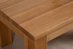 Thats Furniture Dakot Chunky Oak Small Coffee Table for Living Room in Light Oak - thumbnail 3