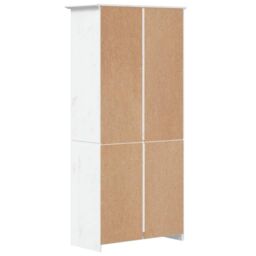 Berkfield Home Bookcase BODO White 80x38x180 cm Solid Wood Pine 5-Tier - Size: 80 x 38 x 180 cm - thumbnail 5
