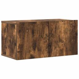 Berkfield Home Classic 4 Piece TV Cabinet Set Smoked Oak Engineered Wood in Brown - thumbnail 5