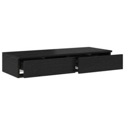 Berkfield Home Bed Drawers Black 90x36, 5x16, 5 cm Engineered Wood - thumbnail 5