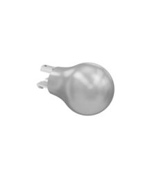 New Edge Blinds 28mm Styleline Gliding Curtain Pole Set with Ball End - Silver - Size: 135 cm - thumbnail 5