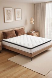 Living and Home Soft Orthopaedic Pocket Spring Mattress in White - Size: Single - thumbnail 7