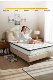 Living and Home Soft Orthopaedic Pocket Spring Mattress in White - Size: Single - thumbnail 6