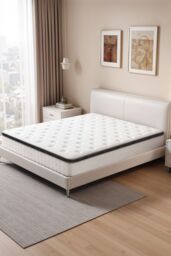 Living and Home Soft Orthopaedic Pocket Spring Mattress in White - Size: Single - thumbnail 3