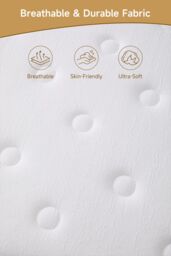 Living and Home Soft Orthopaedic Pocket Spring Mattress in White - Size: Single - thumbnail 5
