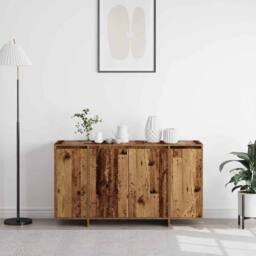Berkfield Home Old Wood Sideboard Old wood Solid reclaimed wood 135 x 41 x 75 cm in Brown - thumbnail 4