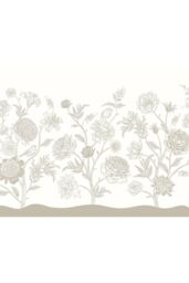 Origin Murals Jacobean Rose Trail Wall Mural in Natural - Size: W350 cm x H280 cm - thumbnail 2