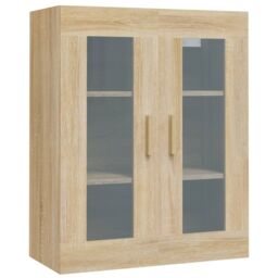 Berkfield Home Hanging Wall Cabinet Sonoma Oak 69.5x34x90 cm in Brown - thumbnail 2