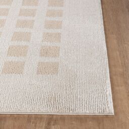 Livabliss Fossay Shag-Washable Beige Brown Green Grey Modern High Pile Rug - Size: 140 cm x 200 cm - thumbnail 5