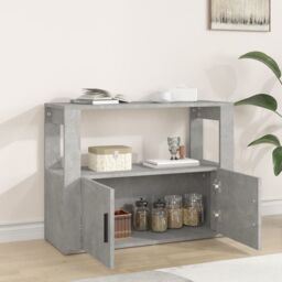 Berkfield Home Sideboard Concrete Grey 80x30x60 cm Engineered Wood - Size: 80 x 30 x 60 cm - thumbnail 3