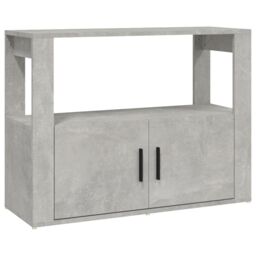 Berkfield Home Sideboard Concrete Grey 80x30x60 cm Engineered Wood - Size: 80 x 30 x 60 cm - thumbnail 2