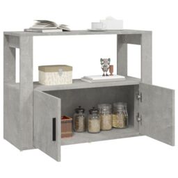 Berkfield Home Sideboard Concrete Grey 80x30x60 cm Engineered Wood - Size: 80 x 30 x 60 cm - thumbnail 5