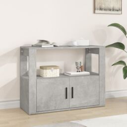 Berkfield Home Sideboard Concrete Grey 80x30x60 cm Engineered Wood - Size: 80 x 30 x 60 cm