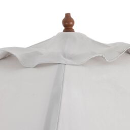 Charles Bentley Garden Large 2.4M Wooden Garden Patio Parasol Shade Umbrella 38M in Grey - thumbnail 5