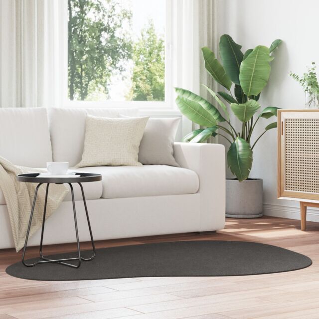 Berkfield Home Rug 'HUARTE' Short Pile Soft & Washable Anthracite 120x170 cm - Size: Medium - image 1
