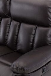 More4Homes Chester Electric Recliner Bonded Leather 1+3 Seater Sofa Set in Brown - thumbnail 6