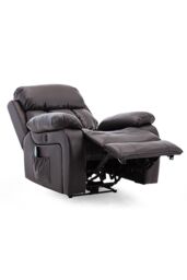 More4Homes Chester Electric Recliner Bonded Leather 1+3 Seater Sofa Set in Brown - thumbnail 5