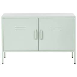 Wyld and Coco Pro 2-Door Sideboard - Steel Office Storage Matte Mint in Green - thumbnail 5