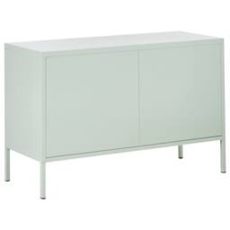Wyld and Coco Pro 2-Door Sideboard - Steel Office Storage Matte Mint in Green - thumbnail 6
