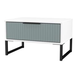 Ready Assembled 2 U Menai 1 Drawer Wide Side Table (Ready Assembled) in Duck Egg Blue - thumbnail 4