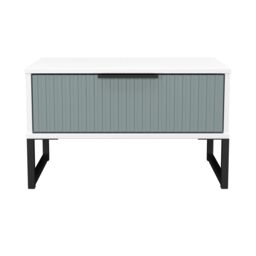 Ready Assembled 2 U Menai 1 Drawer Wide Side Table (Ready Assembled) in Duck Egg Blue - thumbnail 2