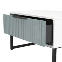 Ready Assembled 2 U Menai 1 Drawer Wide Side Table (Ready Assembled) in Duck Egg Blue - thumbnail 6