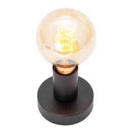 Happy Homewares Modern Bulb Holder Table Lamp to Showcase Vintage Filament Bulbs in Black - thumbnail 5