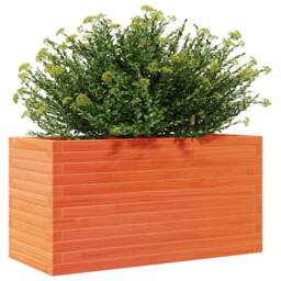 Berkfield Home Garden Planter Wax Brown 90x40x45.5 cm Solid Wood Pine - thumbnail 4
