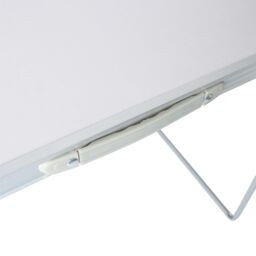 Harbour Housewares Folding Metal Camping Table - 80cm x 60cm in White - Size: 80 cm x 60 cm - thumbnail 6