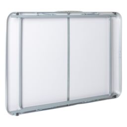 Harbour Housewares Folding Metal Camping Table - 80cm x 60cm in White - Size: 80 cm x 60 cm - thumbnail 4