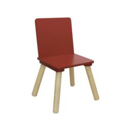 sweeek Children's square table with 2 chairs pine legs in Terracotta - thumbnail 6