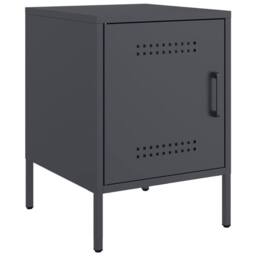 Berkfield Home Durable Bedside Cabinets 2 pcs Anthracite 36x39x50.5 cm Steel in Dark Grey - thumbnail 5