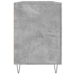 Berkfield Home Desk Concrete Grey 140x50x75 cm Engineered Wood - Size: 140 x 50 x 75 cm - thumbnail 7