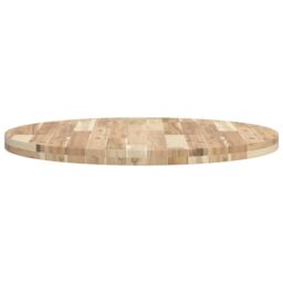 Berkfield Home Table Top Round √ò80x4 cm Solid Wood Acacia in Brown - Size: 80x4 cm - thumbnail 6