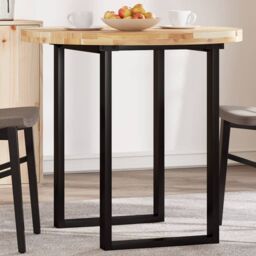 Berkfield Home Table Top Round √ò80x4 cm Solid Wood Acacia in Brown - Size: 80x4 cm - thumbnail 1