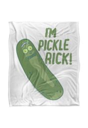 Warner Brothers Rick & Morty Officially Licensed Silky Touch Super Soft Throw Blanket 152 x 127 cm in White - thumbnail 1