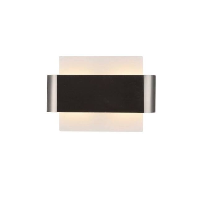 Netlighting Damo Flush Wall Light 2 Light G9 White Base Nickel Centre Band in Grey - image 1