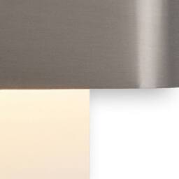 Netlighting Damo Flush Wall Light 2 Light G9 White Base Nickel Centre Band in Grey - thumbnail 5