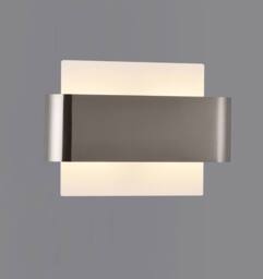 Netlighting Damo Flush Wall Light 2 Light G9 White Base Nickel Centre Band in Grey - thumbnail 6