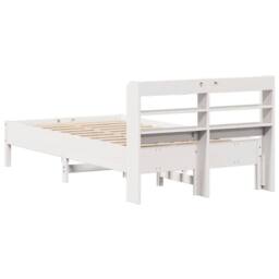 Berkfield Home Bed Frame without Mattress White 90x200 cm Solid Wood Pine - thumbnail 6