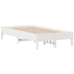 Berkfield Home Bed Frame without Mattress White 90x200 cm Solid Wood Pine - thumbnail 7