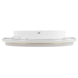 Wyld and Coco 64cm LED Flush Mount Ring Light Gold Gloss Steel Opal Acrylic Shade in White - thumbnail 4