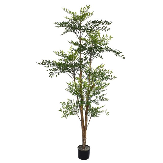 Leaf Realistic Artificial Tree 165cm Fire Retardant Nandina Commercial Use in Green - image 1