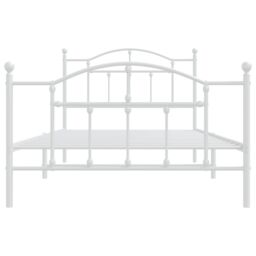 Berkfield Home Metal Bed Frame with Headboard & Footboard White 100x200 cm - thumbnail 5