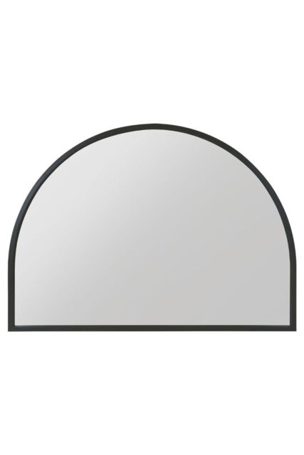 "MirrorOutlet Black Metal Framed Arched Wall Mirror 49"" X 35"" (125CM X 90CM) - Size: 1 Pack" - image 1