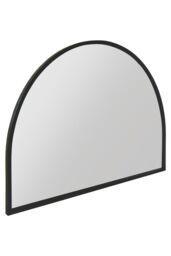 "MirrorOutlet Black Metal Framed Arched Wall Mirror 49"" X 35"" (125CM X 90CM) - Size: 1 Pack" - thumbnail 3
