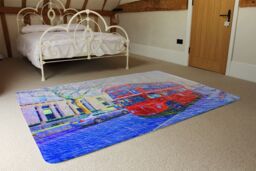 Benjamin Tate Design London Bus Red Rug in Natural - Size: Large - thumbnail 3