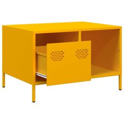 Berkfield Home Coffee Table Mustard Yellow 68.5x50x43.5 cm Cold-rolled Steel - thumbnail 5